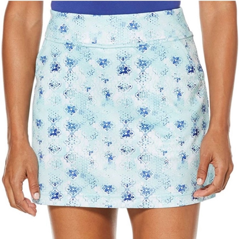 PGA Tour Blue Floral Women's Skort